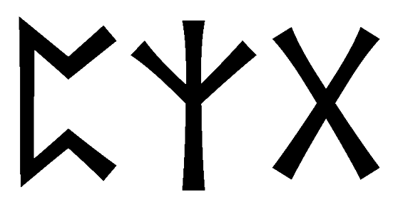 pzg - Напиши имя  PZG рунами  - ᛈᛉᚷ - Значение и характер имени  PZG - 