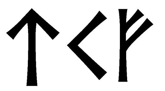 tkf - Напиши имя TKF рунами - ᛏᚲᚠ - Значение и характер имени TKF -
