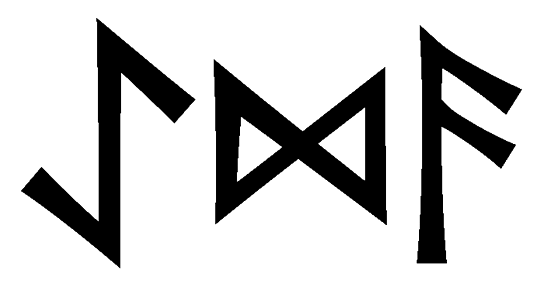 aeda - Напиши имя  AEDA рунами  - ᚨᛖᛞᚨ - Значение и характер имени  AEDA - 