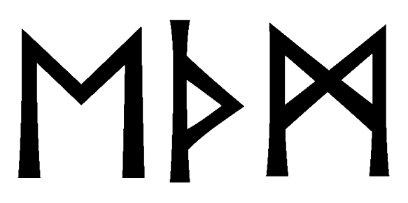 ethm - Напиши имя  ETHM рунами  - ᛖᛏᚺᛗ - Значение и характер имени  ETHM - 