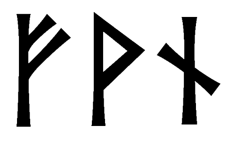 fvn - Напиши имя  FVN рунами  - ᚠᚾ - Значение и характер имени  FVN - 