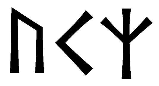 ukz - Напиши имя  UKZ рунами  - ᚢᚲᛉ - Значение и характер имени  UKZ - 