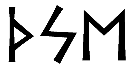 thse - Напиши имя  THSE рунами  - ᛏᚺᛋᛖ - Значение и характер имени  THSE - 