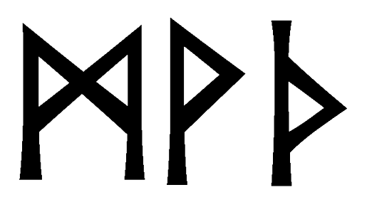 mvth - Напиши имя  MVTH рунами  - ᛗᛏᚺ - Значение и характер имени  MVTH - 