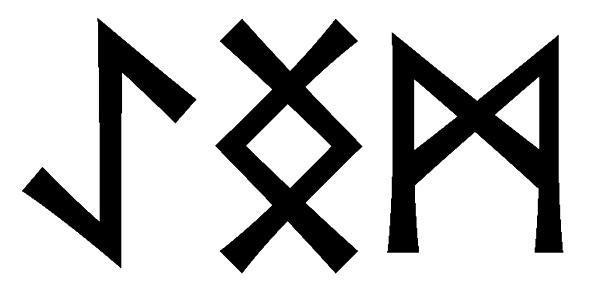 aengm - Напиши имя  AENGM рунами  - ᚨᛖᚾᚷᛗ - Значение и характер имени  AENGM - 