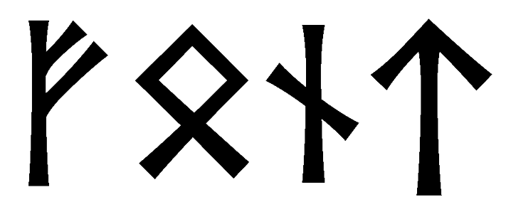 font - Напиши имя  FONT рунами  - ᚠᛟᚾᛏ - Значение и характер имени  FONT - 