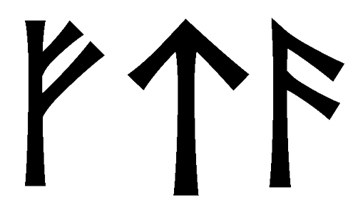 fta - Напиши имя  FTA рунами  - ᚠᛏ - Значение и характер имени  FTA - 