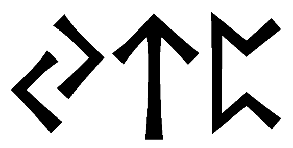 ytp - Напиши имя  YTP рунами  - ᛃᛏᛈ - Значение и характер имени  YTP - 