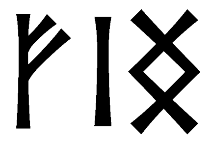 fing - Напиши имя  FING рунами  - ᚠᛁᚾᚷ - Значение и характер имени  FING -