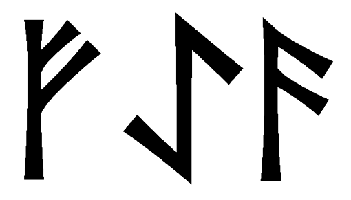 faea - Напиши имя  FAEA рунами  - ᚠᚨᛖᚨ - Значение и характер имени  FAEA -