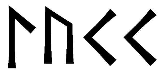 lukk - Напиши имя  LUKK рунами  - ᛚᚢᚲᚲ - Значение и характер имени  LUKK - 
