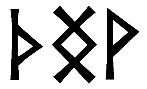 thngv - Напиши имя  THNGV рунами  - ᛏᚺᚾᚷ - Значение и характер имени  THNGV - 