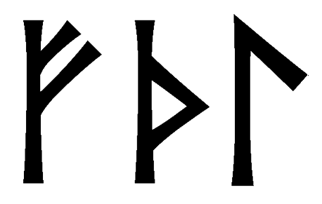 fthl - Напиши имя  FTHL рунами  - ᚠᛏᚺᛚ - Значение и характер имени  FTHL - 