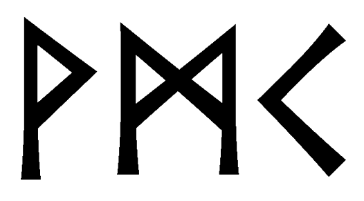 vmk - Напиши имя  VMK рунами  - ᛗᚲ - Значение и характер имени  VMK - 
