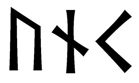 unk - Напиши имя UNK рунами - ᚢᚾᚲ - Значение и характер имени UNK -