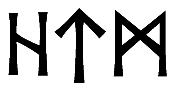 htm - Напиши имя  HTM рунами  - ᚺᛏᛗ - Значение и характер имени  HTM - 