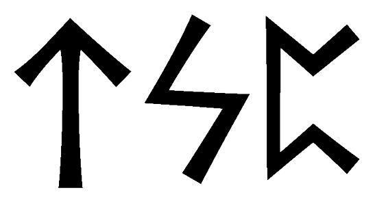 tsp - Напиши имя TSP рунами - ᛏᛋᛈ - Значение и характер имени TSP -