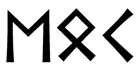 eok - Напиши имя  EOK рунами  - ᛖᛟᚲ - Значение и характер имени  EOK - 