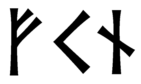 fkn - Напиши имя FKN рунами - ᚠᚲᚾ - Значение и характер имени FKN -