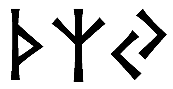 thzy - Напиши имя  THZY рунами  - ᛏᚺᛉᛃ - Значение и характер имени  THZY - 