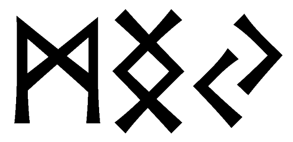 mngj - Напиши имя  MNGJ рунами  - ᛗᚾᚷᛃ - Значение и характер имени  MNGJ - 