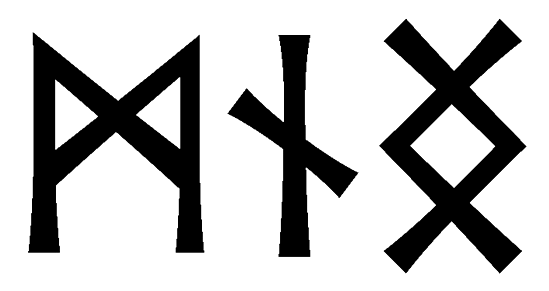 mnng - Напиши имя  MNNG рунами  - ᛗᚾᚾᚷ - Значение и характер имени  MNNG - 