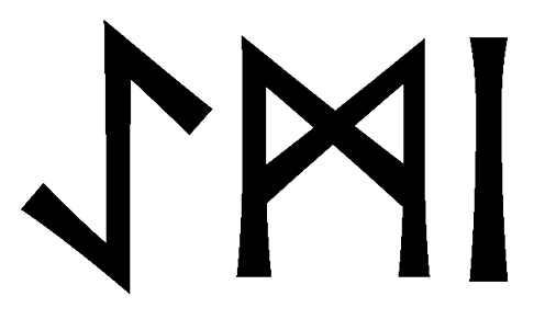 aemi - Напиши имя  AEMI рунами  - ᚨᛖᛗᛁ - Значение и характер имени  AEMI - 