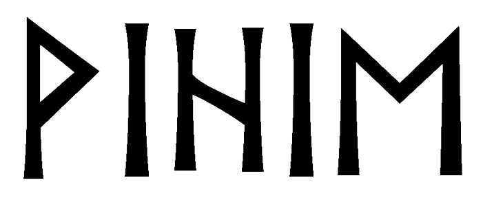 vihie - Напиши имя  VIHIE рунами  - ᚹᛁᛁᛖ - Значение и характер имени  VIHIE - 