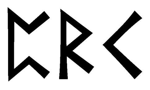prk - Напиши имя  PRK рунами  - ᛈᚱᚲ - Значение и характер имени  PRK - 