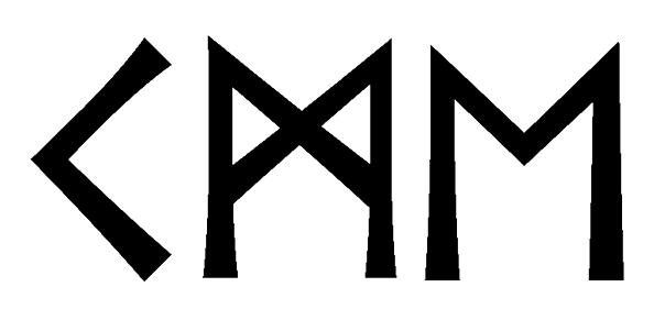 kme - Напиши имя  KME рунами  - ᚲᛗᛖ - Значение и характер имени  KME - 