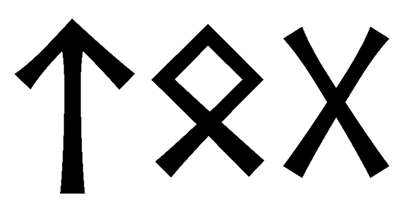 tog - Напиши имя  TOG рунами  - ᛏᛟᚷ - Значение и характер имени  TOG - 