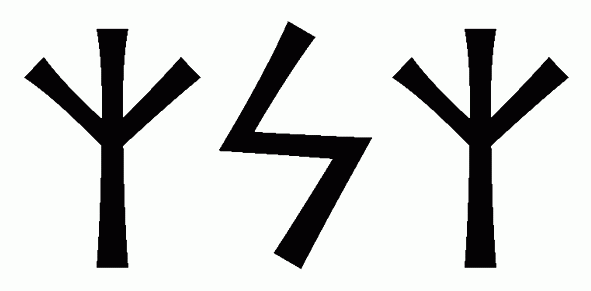 zsz - Напиши имя  ZSZ рунами  - ᛉᛋᛉ - Значение и характер имени  ZSZ - 