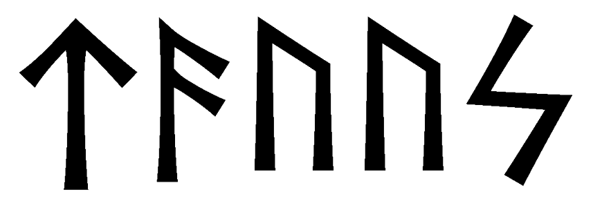 tauus - Напиши имя  TAUUS рунами  - ᛏᚨᚢᚢᛋ - Значение и характер имени  TAUUS - 