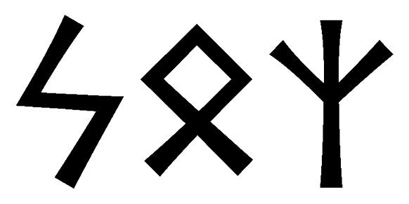 soz - Напиши имя  SOZ рунами  - ᛋᛟᛉ - Значение и характер имени  SOZ - 