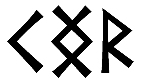 kngr - Напиши имя  KNGR рунами  - ᚲᚾᚷᚱ - Значение и характер имени  KNGR - 