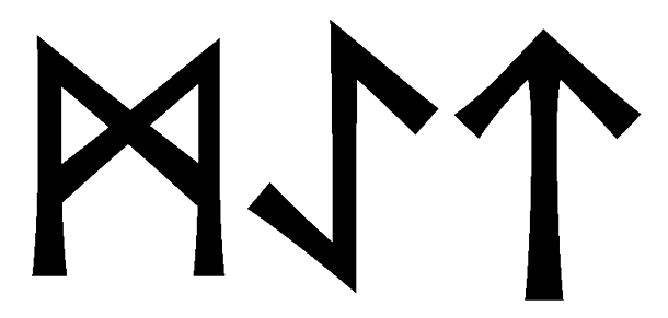 maet - Напиши имя MAET рунами - ᛗᚨᛖᛏ - Значение и характер имени MAET -