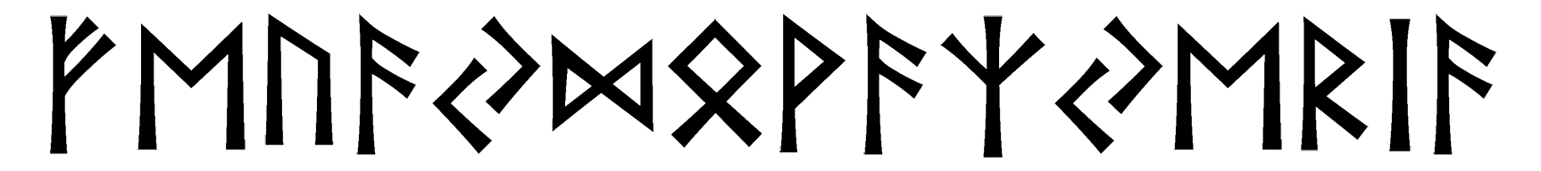 feuaydovazyeria - Напиши имя  FEUAYDOVAZYERIA рунами  - ᚠᛖᚢᚨᛞᛟᚹᚨᛉᛖᚱᛁᚨ - Значение и характер имени  FEUAYDOVAZYERIA - 