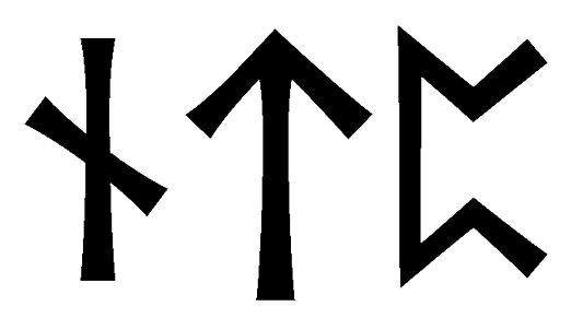 ntp - Напиши имя  NTP рунами  - ᚾᛏᛈ - Значение и характер имени  NTP - 