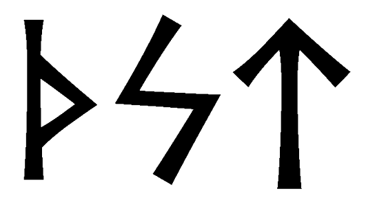thst - Напиши имя  THST рунами  - ᛏᚺᛋᛏ - Значение и характер имени  THST - 