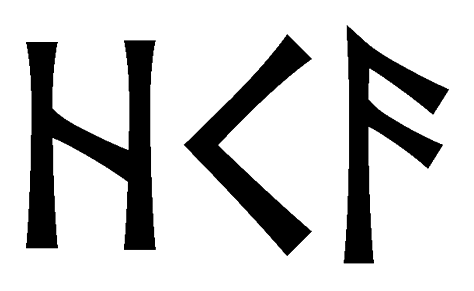 hka - Напиши имя  HKA рунами  - ᚺᚲᚨ - Значение и характер имени  HKA -