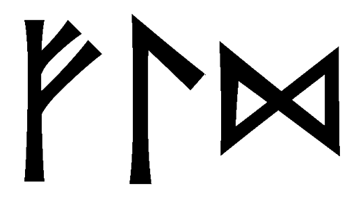 fld - Напиши имя  FLD рунами  - ᚠᛚᛞ - Значение и характер имени  FLD - 