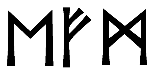 efm - Напиши имя  EFM рунами  - ᛖᚠᛗ - Значение и характер имени  EFM - 