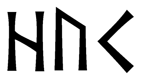 huk - Напиши имя  HUK рунами  - ᚺᚢᚲ - Значение и характер имени  HUK - 