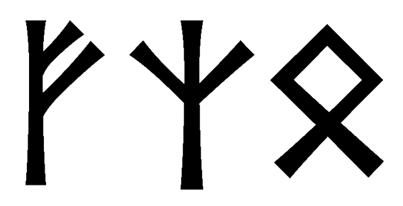 fzo - Напиши имя  FZO рунами  - ᚠᛉᛟ - Значение и характер имени  FZO - 