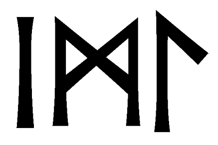 iml - Напиши имя IML рунами - ᛁᛗᛚ - Значение и характер имени IML -
