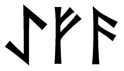 aefa - Напиши имя  AEFA рунами  - ᚨᛖᚠᚨ - Значение и характер имени  AEFA - 