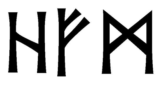 hfm - Напиши имя HFM рунами - ᚺᚠᛗ - Значение и характер имени HFM -