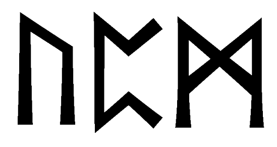 upm - Напиши имя  UPM рунами  - ᚢᛈᛗ - Значение и характер имени  UPM - 