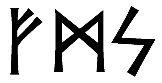 fms - Напиши имя  FMS рунами  - ᚠᛗᛋ - Значение и характер имени  FMS - 