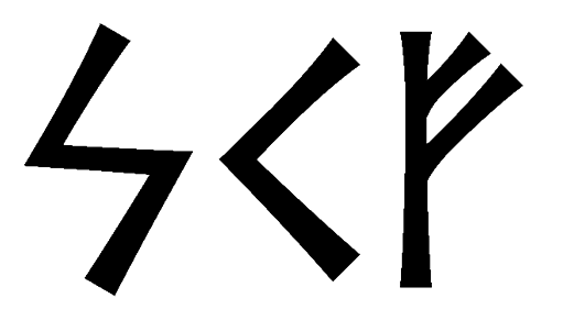 skf - Напиши имя SKF рунами - ᛋᚲᚠ - Значение и характер имени SKF -